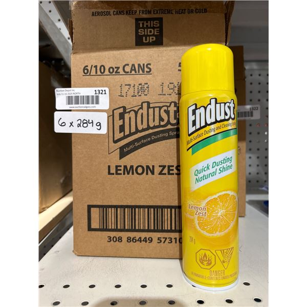 Endust Lemon Zest Quick Dusting Spray 284g Pack of 6