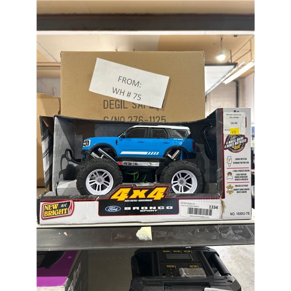 New Bright 4Ã—4 Ford Bronco Remote Control Truck with 2.4GHz Controller