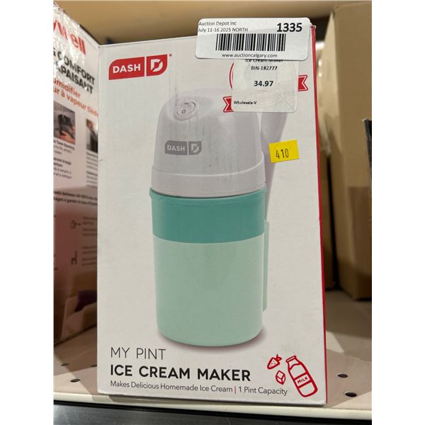 Dash My Pint Ice Cream Maker with 1 Pint Capacity