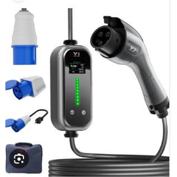 Portable EV Charger, Model X004F7TLZP, 110-240V, IP6