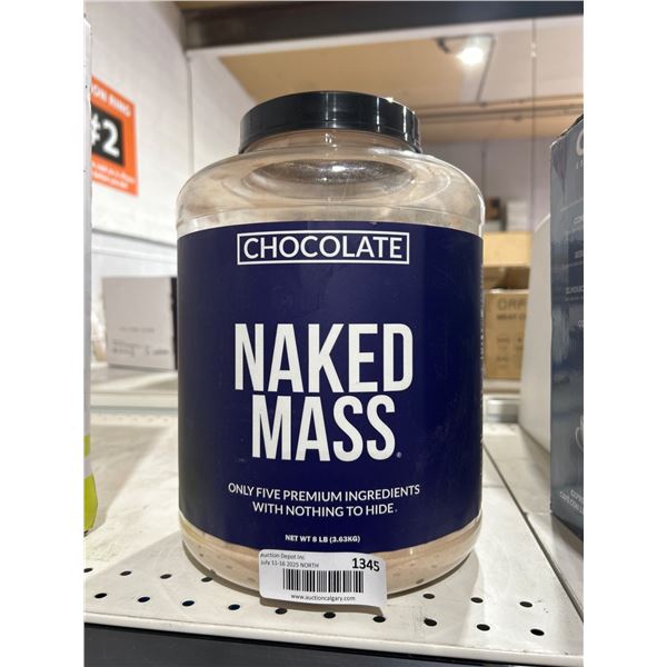 Chocolate Naked Mass Weight Gainer Supplement â€“ 6lb, 1360 Calories Per Serving