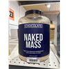 Image 1 : Chocolate Naked Mass Weight Gainer Supplement â€“ 6lb, 1360 Calories Per Serving