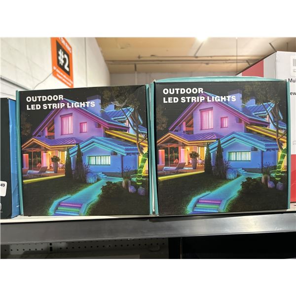 LOT OF 2Â  50ft Outdoor LED Strip Lights Model CA-50FT-OUTDOOR-A