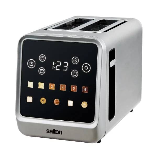 Salton Touchscreen Toaster with Dual Slots for Two Slices