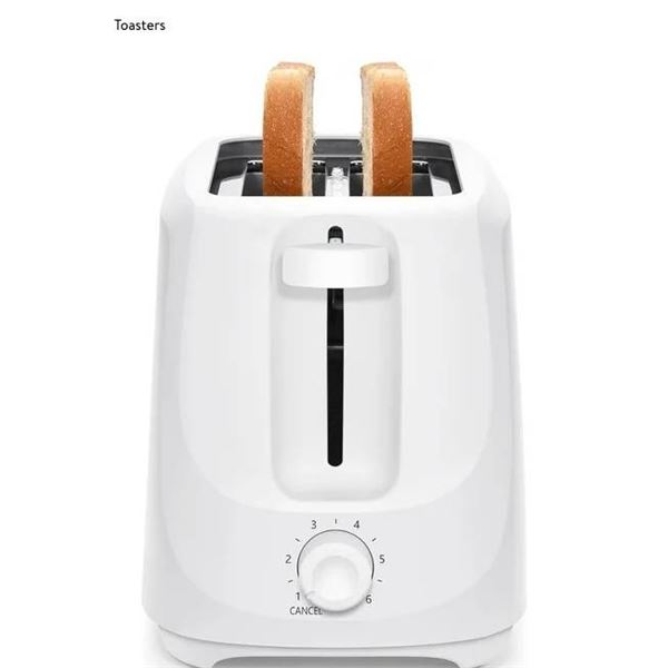 2-Slice Toaster With 700 Watts and 6 Toast Settings