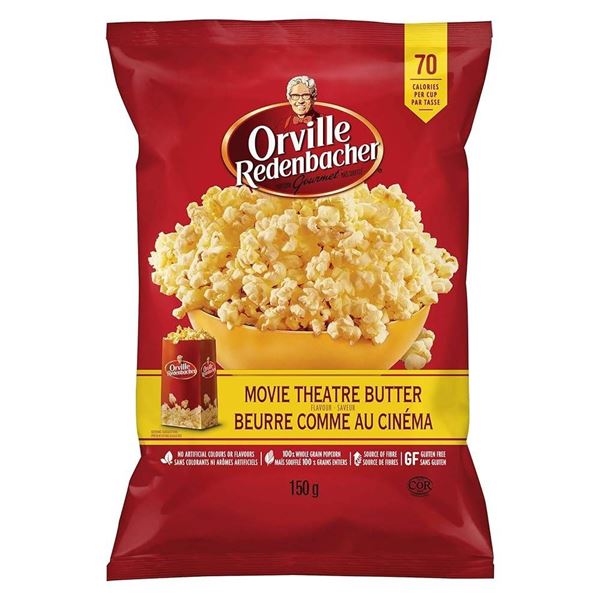 Orville Redenbacherâ€™s Theater Butter Flavored Popcorn 12 x 150g