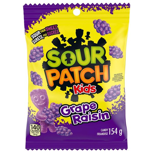 Sour Patch Kids Grape Raisin 154g x 12