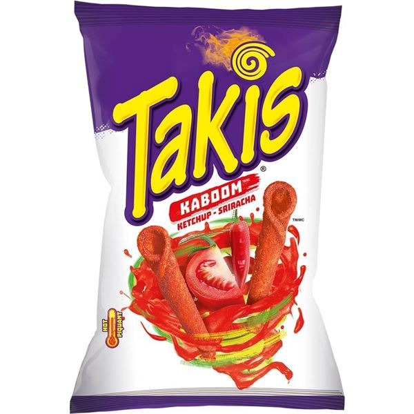Takis Kaboom Ketchup and Sriracha Tortilla Chips 14 x 260g