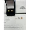 Image 2 : $1355  Moissanite Solitaire Earring Set with certificate