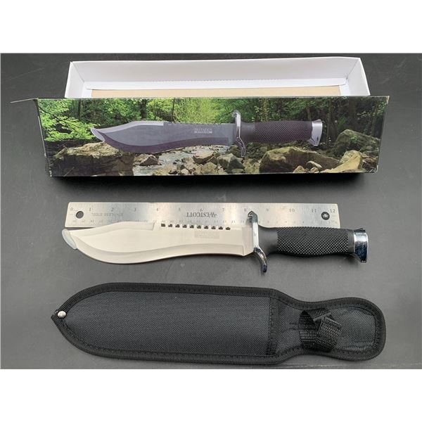 Defender Extreme 8 Inch Blade Survival Bowie Knife with Sheath NEW in BOX- Model 9756
