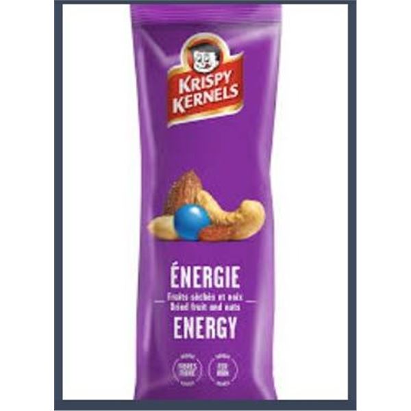 Krispy Kernels Energie Dried Fruit and Nuts Snack Packs, 10 x 65g