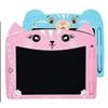 Image 1 : LCD Colorful Writing Tablet for Kids with Pink Animal Design â€“ PINK