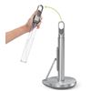 Image 1 : simplehuman Paper Towel Pump, Standing Paper Towel Holder with Spray Bottle, Brushed Stainless Steel
