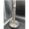Image 2 : simplehuman Paper Towel Pump, Standing Paper Towel Holder with Spray Bottle, Brushed Stainless Steel