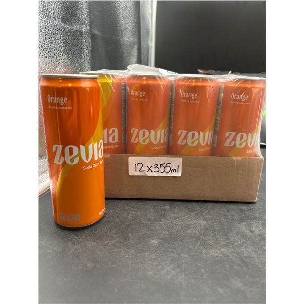 Zevia Orange Soda Zero Calorie 355ml x 12