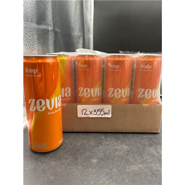 Zevia Orange Soda Zero Calorie 355ml x 12