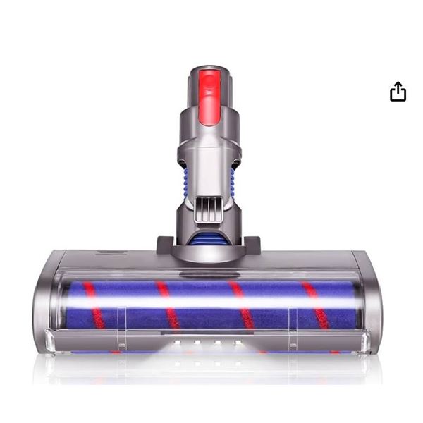 UTRBATT Soft Roller Head Attachment with LED Light Compatible with Dyson V7 V8 V10 V11 V15 Models Co