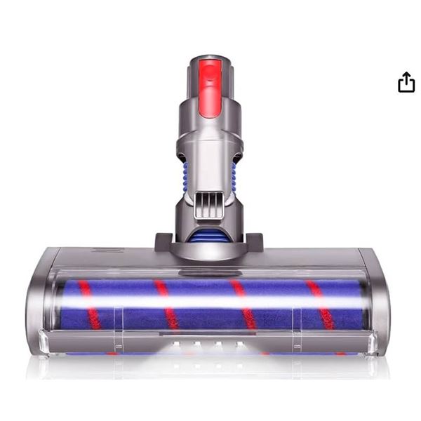 UTRBATT Soft Roller Head Attachment with LED Light Compatible with Dyson V7 V8 V10 V11 V15 Models Co
