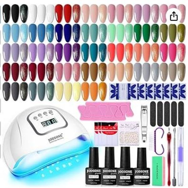 Jodsone Gel Nail Polish Kit With UV Light, 36 Bottles