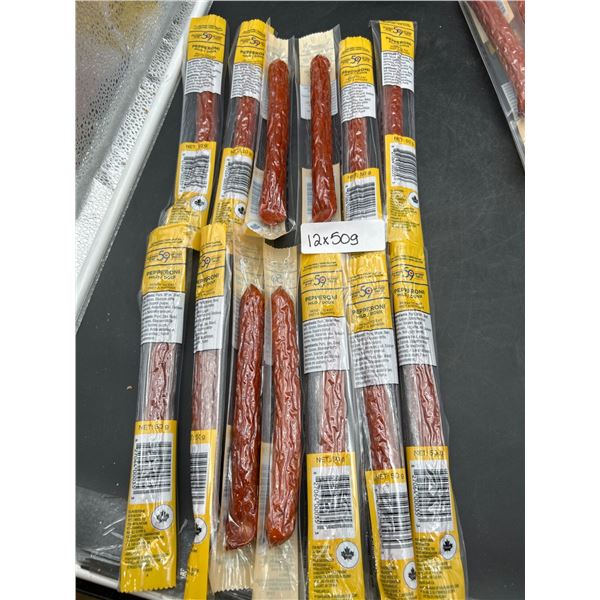 12-Pack Of 50g Mild Pepperoni Sticks â€“ Ready To Eat