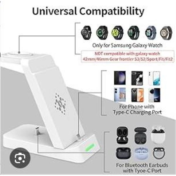 Wireless Charging Stand for Samsung and Apple Devices