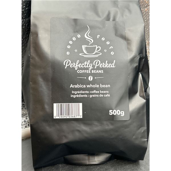 Perfectly Perked Arabica Whole Bean Coffee 500g