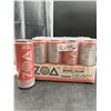 Image 3 : ZOA White Peach Energy Drink Zero Sugar 355ml (12 Pack)