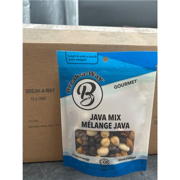 Break-A-Way Gourmet Java Mix, 12 x 100g Packs