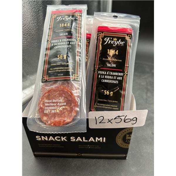 Freybe 1844 Vodka & Cranberry Snack Salami 56g (12-Count)
