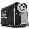 Image 1 : AFMAT Heavy Duty Electric Pencil Sharpener, Model PSX2BKCA, Black