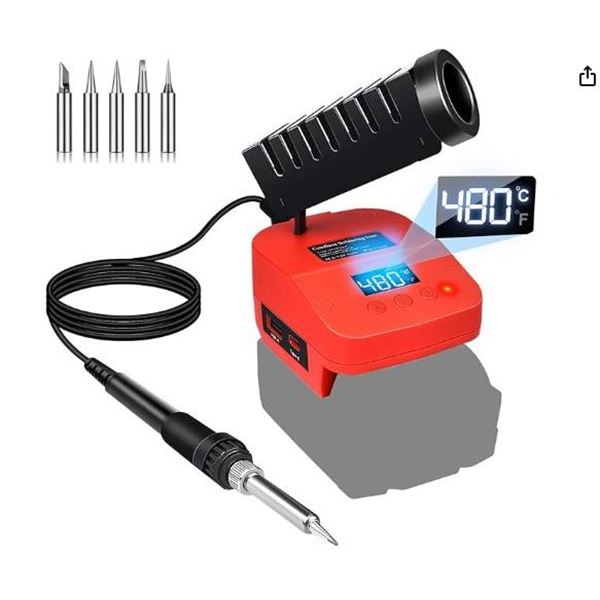 Cordless Soldering Iron QSD3246 with Accessories, CE and RoHS Certified