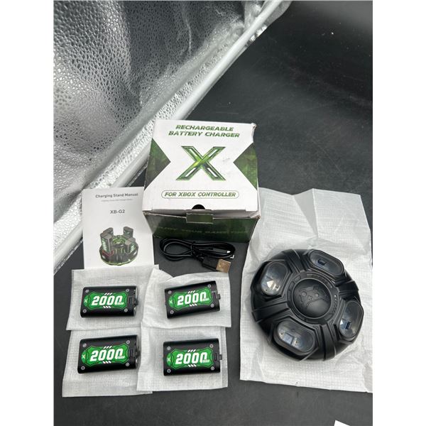 Rechargeable Battery Charger With 4 2000mAh Batteries for Xbox Controller