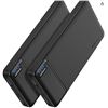 Image 1 : AsperX 2-Pack 10000mAh Portable Power Bank Model HY0003