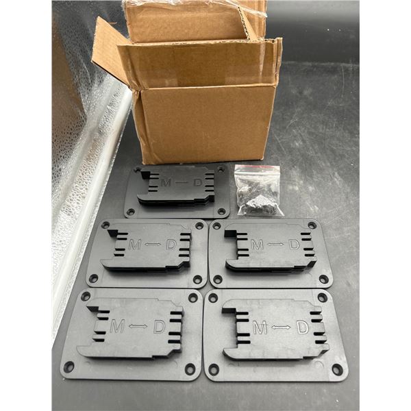 5 Plastic M-D Mounting Brackets with Hardware