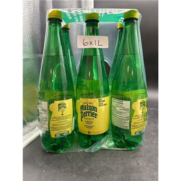 Maison Perrier Forever Lemon Sparkling Water, 6 x 1L Bottles