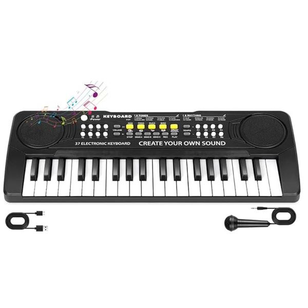 37-Key Electronic Keyboard for Ages 3 and Up with User Manual