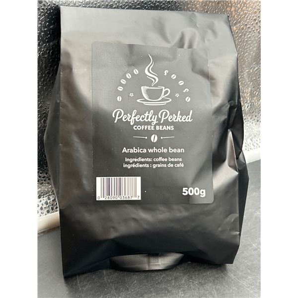 Perfectly Perked Arabica Whole Bean Coffee, 500g