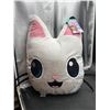 Image 1 : Gabbyâ€™s Playhouse Plush Cat Character Pillow with Tag, Approximate Dimensions 16
