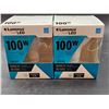 Image 2 : 2 Luminus LED BR40 100W Dimmable Bulbs 5000K 25,000 Hours