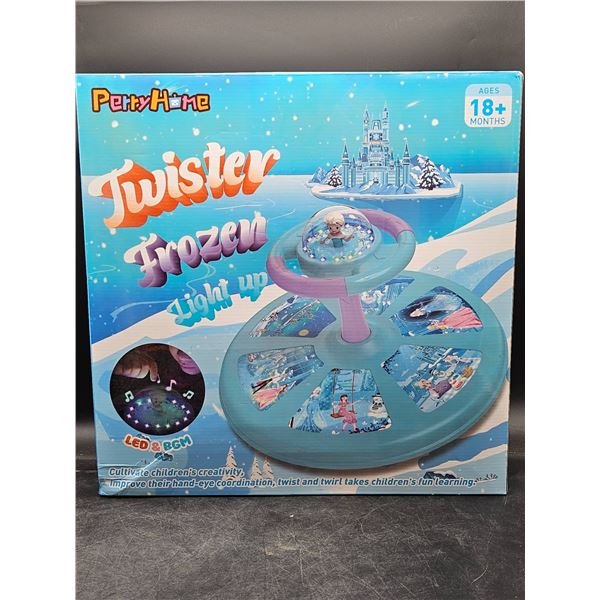 PartyHome Twister Frozen Light-Up Toy with LED and Music Functionality