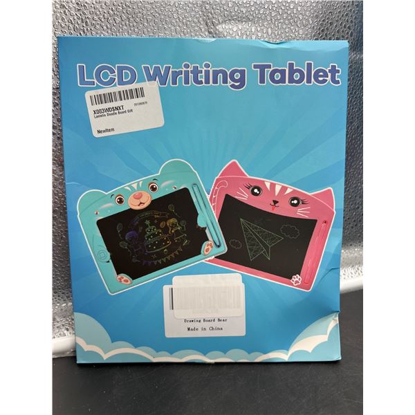 LCD Colorful Writing Tablet for Kids with Pink Animal Design