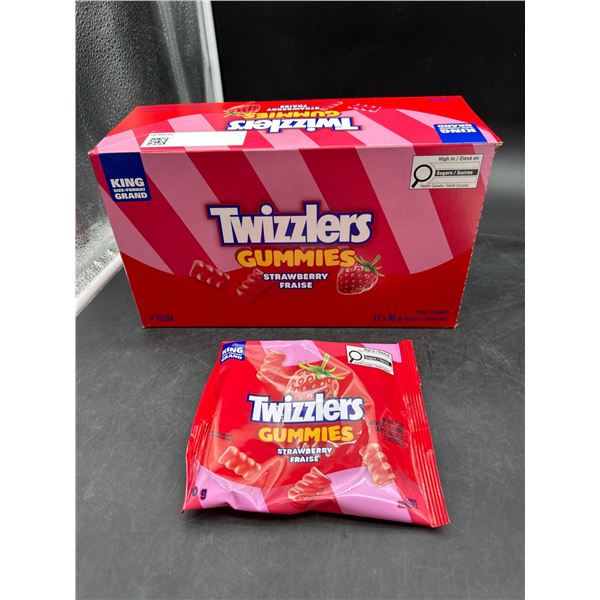 Twizzlers Gummies Strawberry Fraise King Size, 12 x 90g
