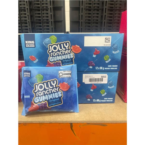 Jolly Rancher Gummies Assorted Fruit Flavors Case â€“ 24 Bags, 96g Each