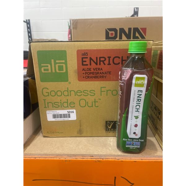 Alo Enrich Aloe Vera Juice Drink with Pomegranate and Cranberry 12 x 500ml