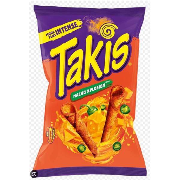 Takis Xplosion Cheese and Chili Pepper Tortilla Chips 18 x 90g