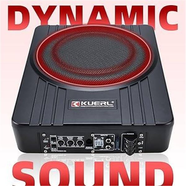 Kuerl High Power Active Aluminum Subwoofer for Car Audio