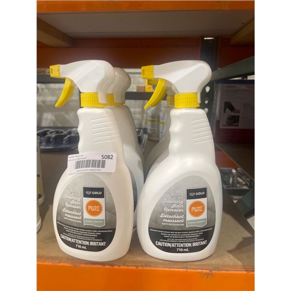 6 x 750 mL Spray Bottles of Pure Gold Disinfectant Cleaner