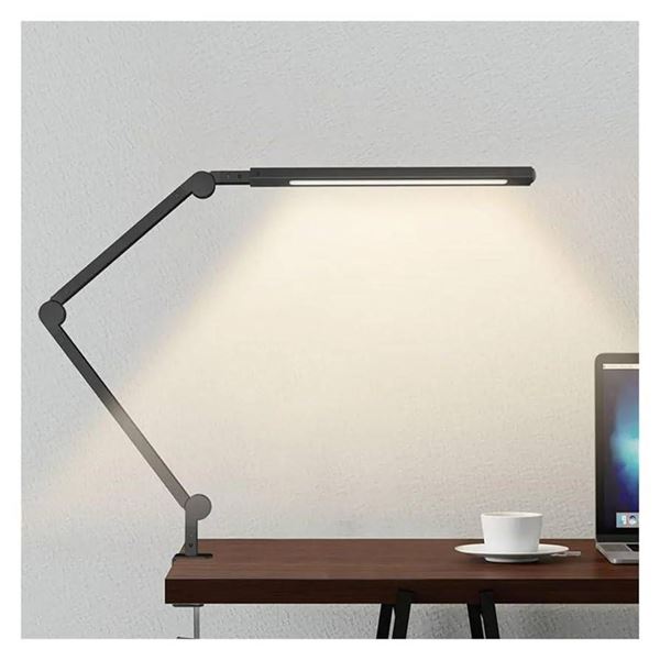 Adjustable LED Desk Lamp with Clamp Mount