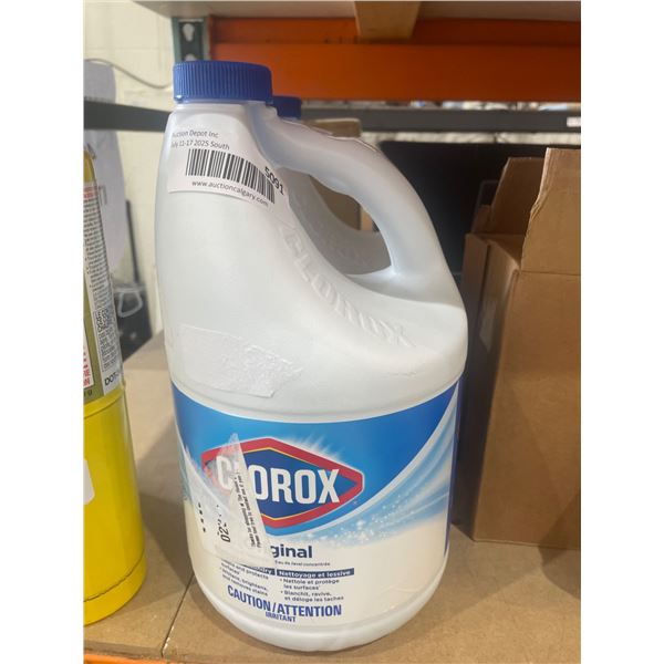 Clorox Original Bleach 121 oz Bottle â€“ Lot of 2