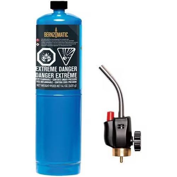 Self-Lighting Torch Kit with Adjustable Flame and Trigger Start